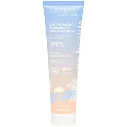Молочко після засмаги для обличчя та тіла Alphanova Organic Sun органічне зволожуюче з ароматом моної 150 мл