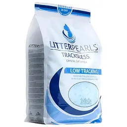Силікагелевий кварцовий наповнювач Litter Pearls TrackLess для котячого туалету Літтер Перлс Траклес 7.6 л (3.18 кг) (30070)