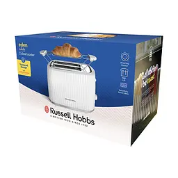 Тостер Russell Hobbs Eden 800 Вт пластик підігрів розморожування білий - мініатюра 6