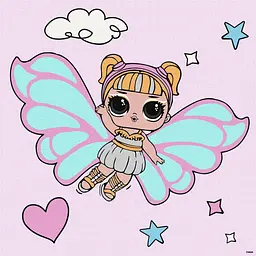 Картина за номерами "L.O.L. Surprise! O.M.G. Fairies Skystarling" Ідейка KHO1092, 40х40 см
