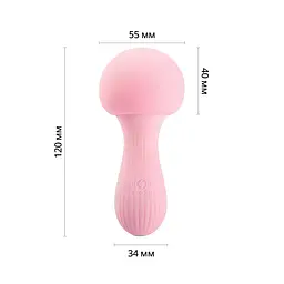 Вібромасажер Otouch MUSHROOM Pink, 7 режимів, функція нічника, технологія "старт-стоп" - мініатюра 2