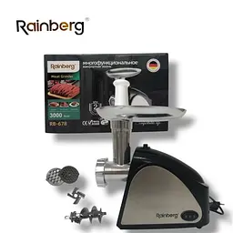 Електрична шнекова м’ясорубка Rainberg RB-678, 3000 Вт