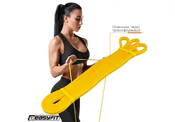 Гумова петля EasyFit 1-6 кг жовта (EF-2654-1) - мініатюра 3