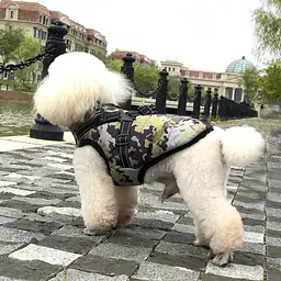 Світловідбивна зимова куртка для собак V.PET.B.R D58 camo L - мініатюра 4