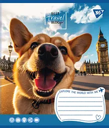 Набір зошитів Yes Best travel blogger А5 в клітинку 36 аркушів 15 шт. (767060) - мініатюра 2