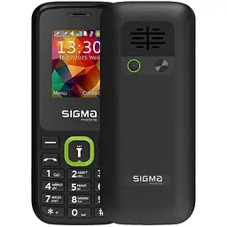Мобільний телефон Sigma mobile X-style 171 MINI Black/Green UA-UCRF (4827798813720) [160994] - мініатюра 2