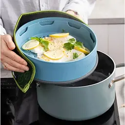 Вставка-пароварка GreenPan Steam 24 см синя (CC006630-001) - мініатюра 4