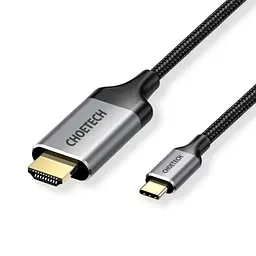 Кабель Choetech CH0021 Black USB-C to HDMI 4K\60Hz 1.8m (43-00177) - мініатюра 1