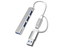 Мультипортовий адаптер Dynamode 6-in-1 Hub (DM-UH-311AC)