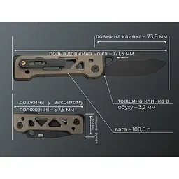 Ніж складаний Weknife Tyro WE24001-3 - мініатюра 25