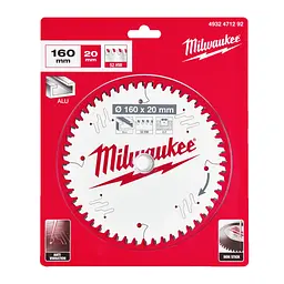 Диск пиляльний по алюмінію Alu PFTE MILWAUKEE, діаметр 160х20х2,2мм, 52 зуб. - мініатюра 2