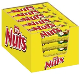 Упаковка батончиків NUTS 42 г х 24 шт