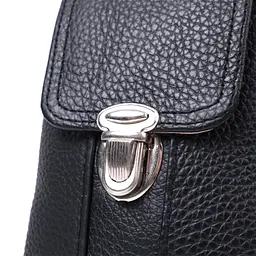 Чоловіча сумка на пояс із натуральної шкіри Vintage 10х17х4 см sum0026994 - мініатюра 15