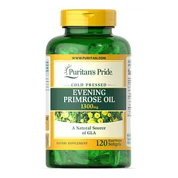 Жирні кислоти Evening Primrose Oil 1300 mg, 120 капсул Puritan's Pride fit0012971 - мініатюра 1