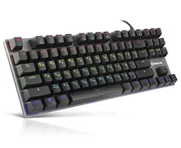 Механічна ігрова клавіатура REAL-EL M5 USB RGB Black - мініатюра 2