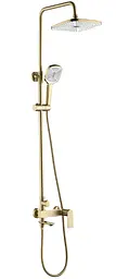 Душова система з виливом Rea Storm brushed gold REA-P9536 - мініатюра 3