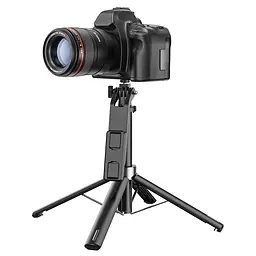 Селфі-монопод HOCO K21 Stream aluminum alloy live broadcast holder Black - мініатюра 6