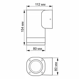 Світильник архітектурний Videx LED AR071G IP54 GU10 (VL-AR071G) - мініатюра 3