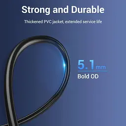 Кабель Vention USB 3.0 A Male to Micro-B Male Cable with USB Power Supply PVC Type 0.5m Black (CQPBD) - мініатюра 8