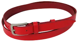 Жіночий шкіряний ремінь Skipper 1629-20 Червоний 2 см - мініатюра 1