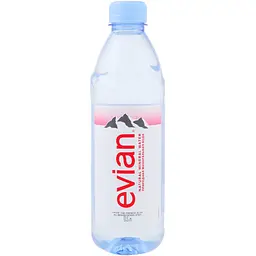 Вода мінеральна Evian натуральна негазована 0.5 л (896501)