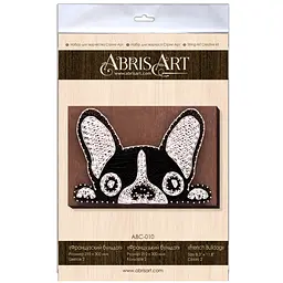 Набір стрінг-арт Abris Art Французький бульдог ABC-010 дерев'яна основа - мініатюра 8
