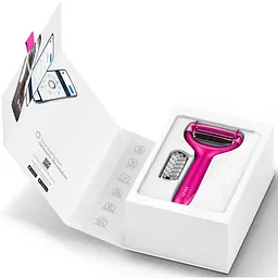 Електронний ролик для обличчя та тіла з мікроголками GESKE MicroNeedle Face & Body Roller 8 в 1 бузковий - мініатюра 6