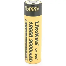 Акумулятор 18650 3600mAh, 3.7V(2.75-4.2V) Liitokala (Lii-36S+) - мініатюра 1