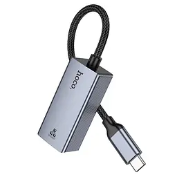 Контролер HOCO UA37 USB 3.0 to Ethernet - Мережевий адаптер 10/100/1000Mbps з дротом, Black, Blister Q100 - мініатюра 4