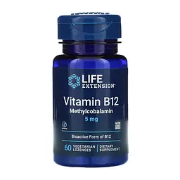 Вітамін B12 Vitamin B12 Methylcobalamin 5 мг 60 вегетаріанських капсул