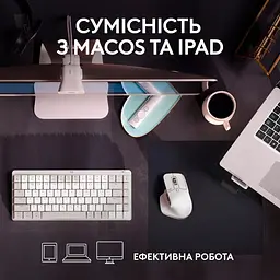 Бездротова миша Logitech MX Master 3S for Mac Performance Wireless Pale Grey (910-006572) - мініатюра 2