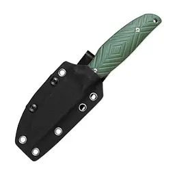 Ніж з чохлом туристичний SRM Fossa 605T-GP, (8.8 см) 14C28N / G10 зелений - мініатюра 6