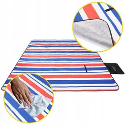 Коврик для пікніка та кемпінгу 4FIZJO 200 x 200 см складний 4FJ0393 (P-5907739317186) - мініатюра 5