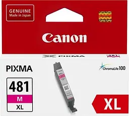Картридж струменевий CLI-481M XL PIXMA TS6140/8140/9140/TR7540/8540/TS6240/9540/8240/704/8340/ Canon teh0015028