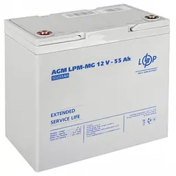 Акумулятор LogicPower LPM-MG 12V - 55 Ah AGM мультигелевий - мініатюра 2