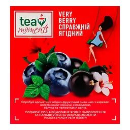 Чай Tea Moments Very Berry 34 г (20 пір. х 1.7 г) - мініатюра 4