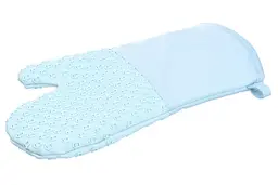 Рукавичка-прихватка Ardesto Tasty Baking, 35х19см, силікон, бавовна, блакитний (AR2327T) - мініатюра 2