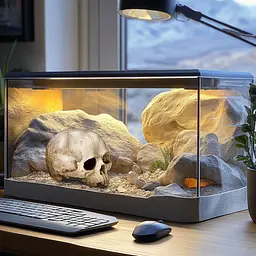 Декорація череп людини Terrario Human Skull 14x11x11см (151211) - мініатюра 7