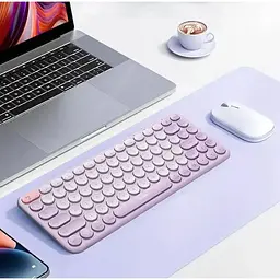 Клавіатура бездротова Baseus K01A Wireless Tri-Mode (3 режими) - блютуз + 2.4 + 5.0 ГГц фіолетова - мініатюра 6