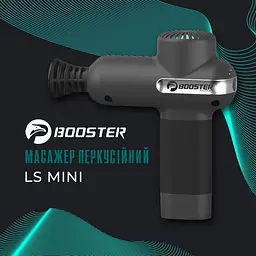 Перкусійний масажний пістолет Booster Lightsaber Mini (6 насадок) - мініатюра 5