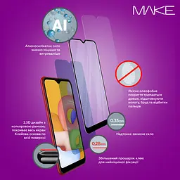 MAKE Захисне скло Tecno Spark 30С / Go 1 - мініатюра 7