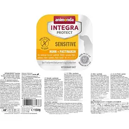 Вологий ветеринарний корм для собак Integra Protect Sensitiv Chicken+Parsnips при харчовій непереносимості, курка+пастернак, 150 г - мініатюра 2
