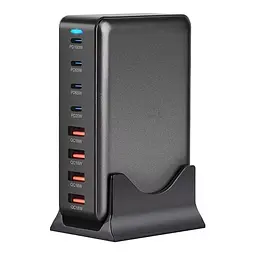Зарядний адаптер блок живлення Essager 320 W GaN YMX-320 4U+4C (8 виходів) - мініатюра 2