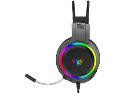 Навушники з мікрофоном Aula S608 Wired Gaming Headset Black (6948391235509) - мініатюра 2