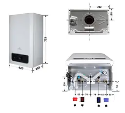 Котел газовий Thermo Alliance Ewa System 24 кВт одноконтурний, конденсаційний, навісний KM1024000101005911 - мініатюра 16