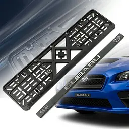 Рамка номера Subaru 3D напис Хромований / пластик Гнучкий морозостійкий - мініатюра 3