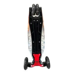 Самокат Scooter з підсвічуванням коліс для дівчинки та хлопчика синій - мініатюра 3