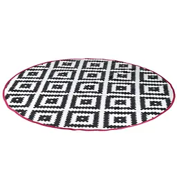 Килимок для пікніка Bo-Camp Falconwood Round Black/White (4271100), Чорний