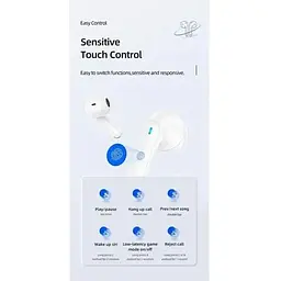 Навушники бездротові Usams TWS NX10 Bluetooth BT5.2 чорні - мініатюра 6