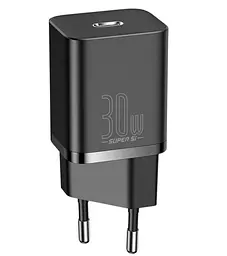 МЗП Baseus Super Si Quick Charger 1C 30W EU Черный